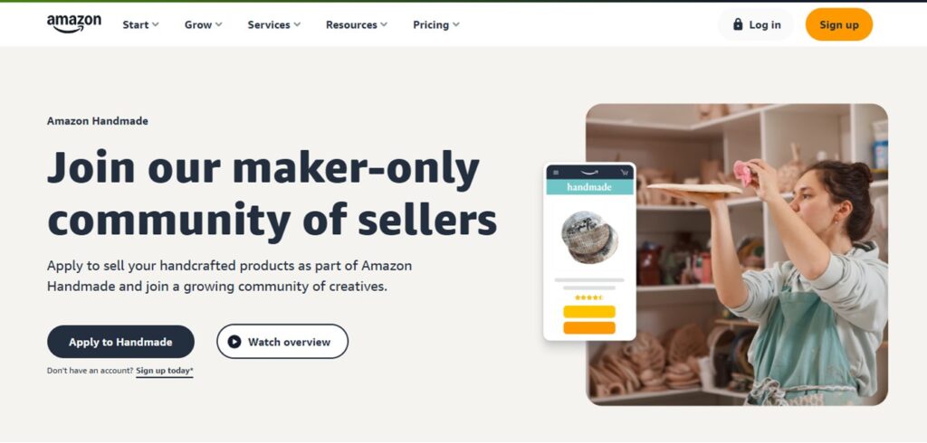 Amazon Handmade: Join our seller community.