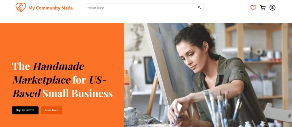 US handmade marketplace for small businesses.