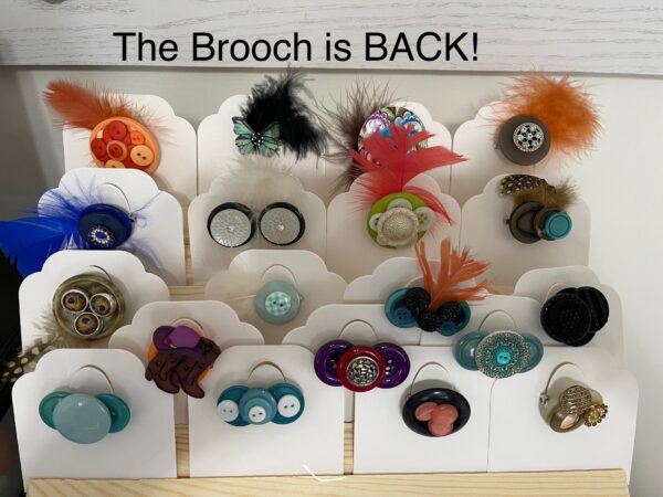 Button Brooch selection pictured (each brooch price individually)