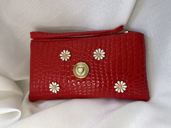 Small red clutch