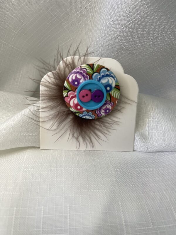 Button Brooch