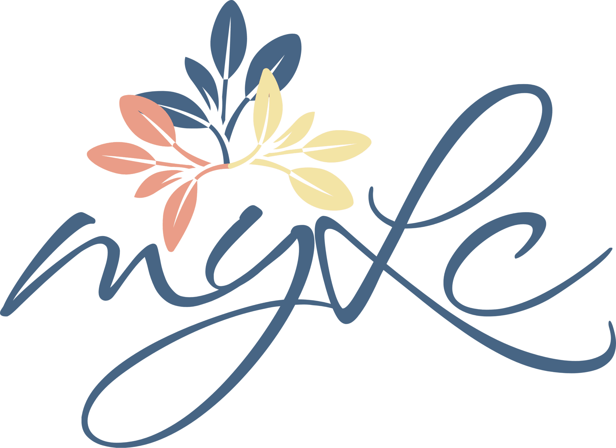 My Life floral logo design.