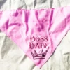 Pink Boss Babe bandana with crown.