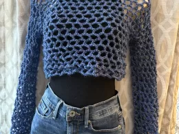 Denim Crop Top - free shipping