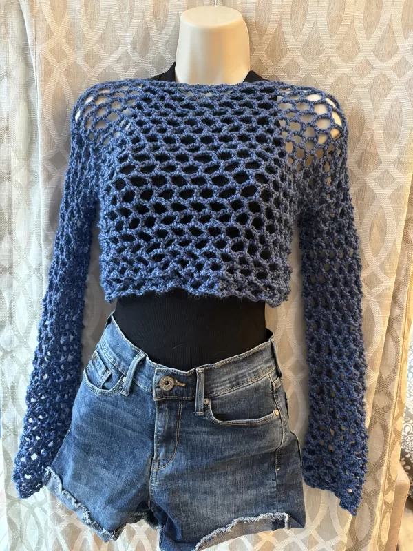 Denim Crop Top - free shipping
