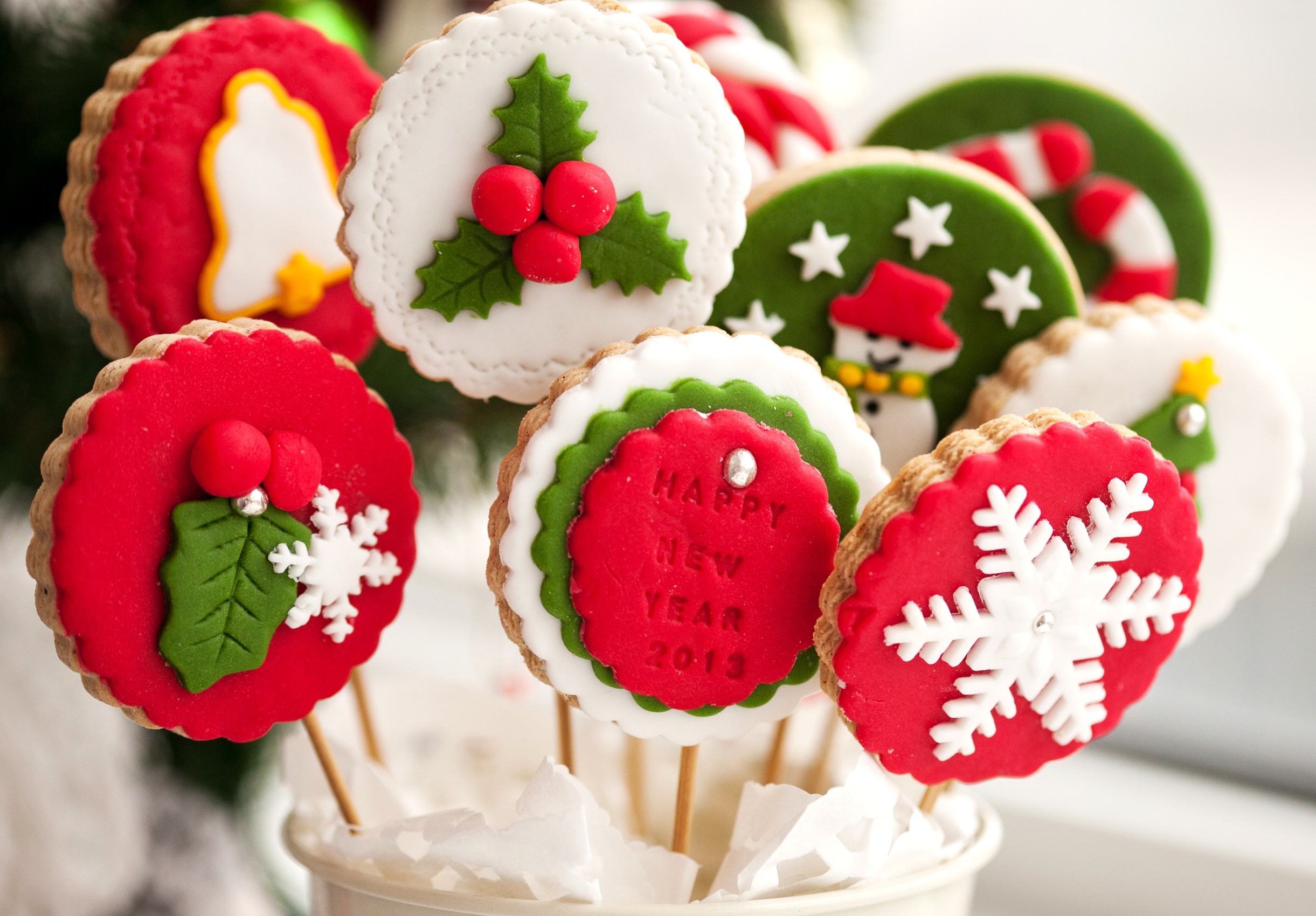 Christmas Holiday Cookie Pops