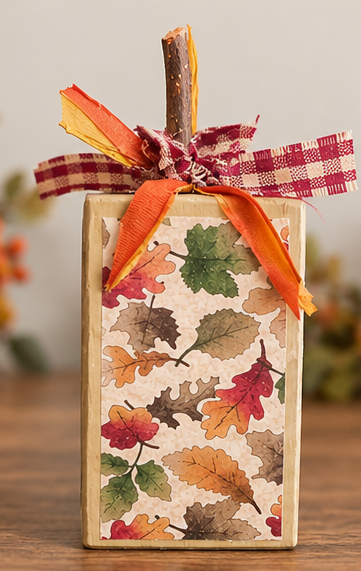 Rustic Fall Wood Pumpkin Set - Image 4