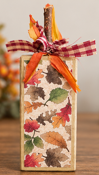 Rustic Fall Wood Pumpkin Set - Image 3