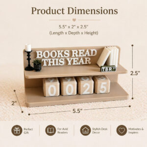 Cozy Books Read Counter