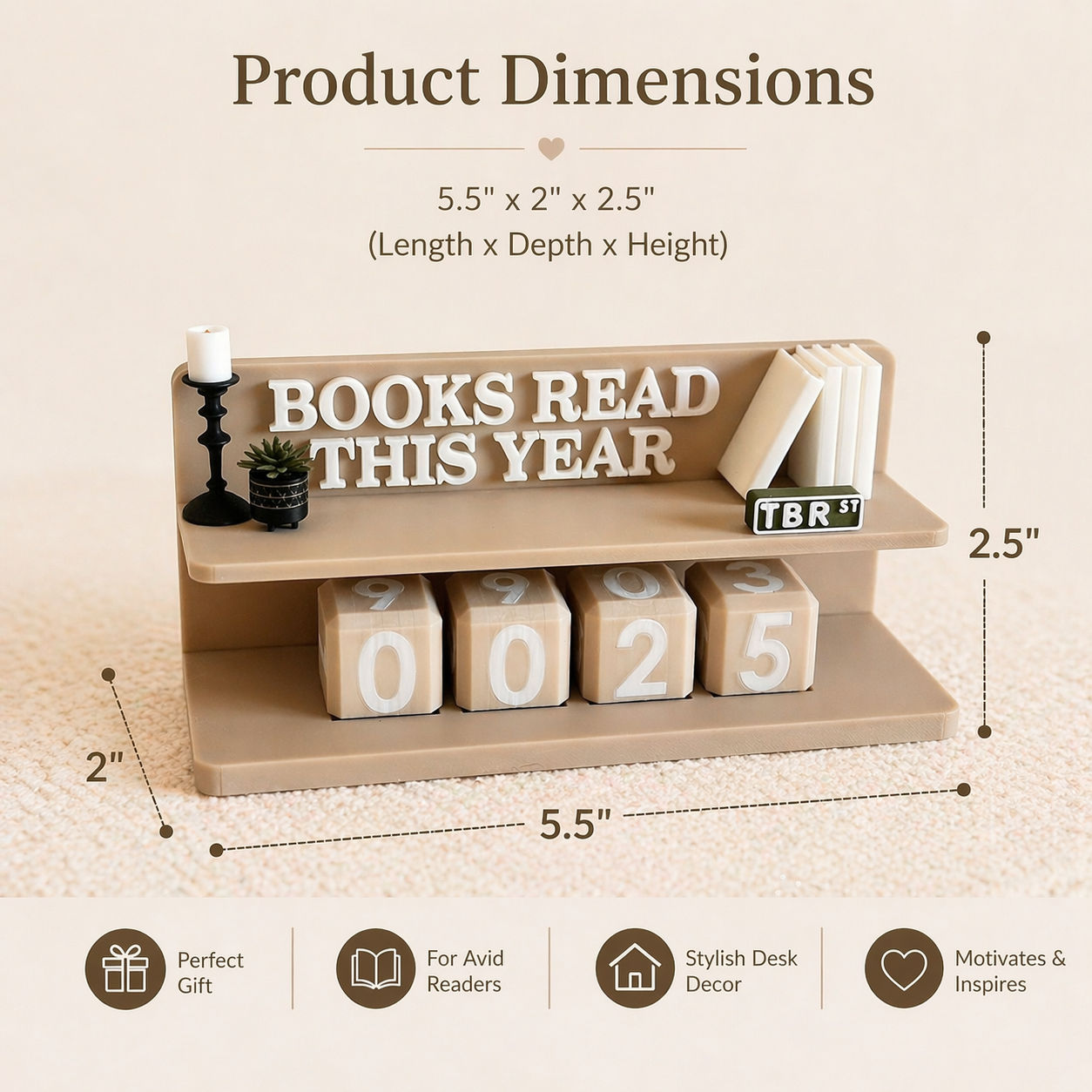 Cozy Books Read Counter