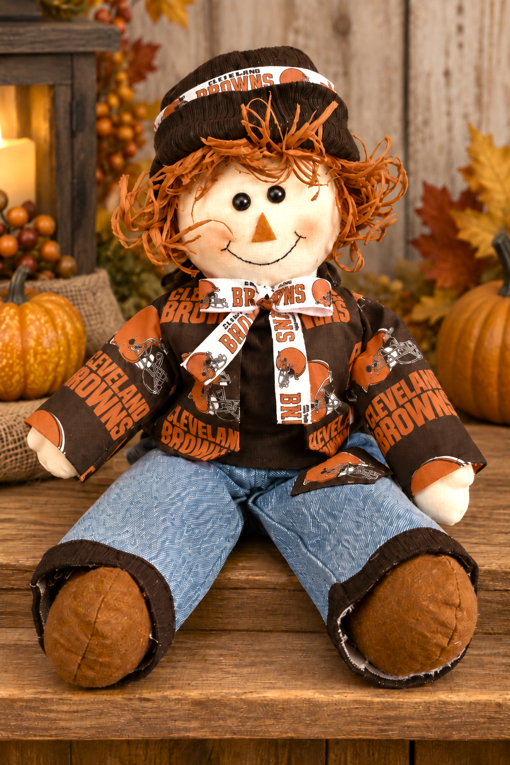 Handmade Cleveland Browns Scarecrow Doll